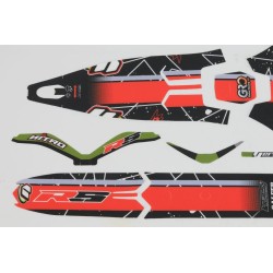 Kit autocollant VERTIGO 2023 Nitro RS partie plastique