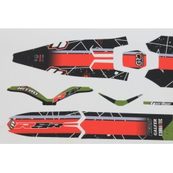 Kit autocollant VERTIGO 2023 Nitro RSR partie plastique