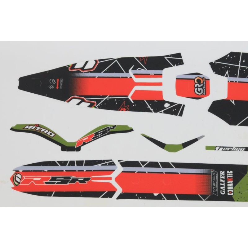 Kit autocollant VERTIGO 2023 Nitro RSR partie plastique