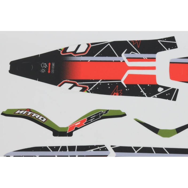 Kit autocollant VERTIGO 2023 Nitro RSR partie plastique
