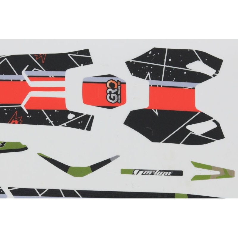 Kit autocollant VERTIGO 2023 Nitro RSR partie plastique