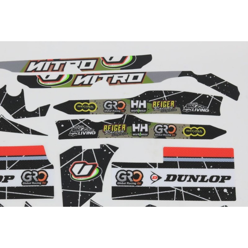 Kit autocollant VERTIGO 2023 Nitro RSR partie cycle
