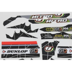 Kit autocollant VERTIGO 2023 Nitro RSR partie cycle