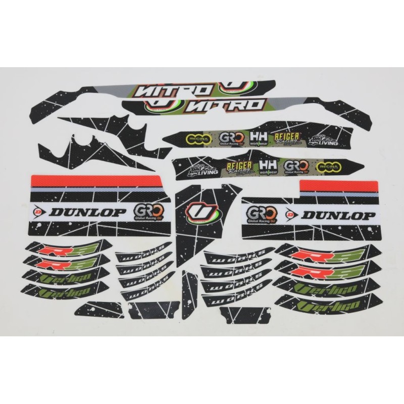 Kit autocollant VERTIGO 2023 Nitro RS partie cycle