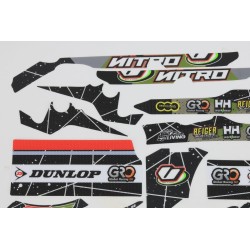 Kit autocollant VERTIGO 2023 Nitro RS partie cycle