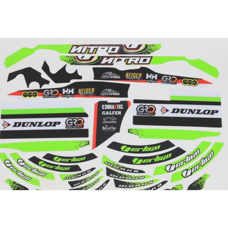 Kit autocollant VERTIGO 2024 Nitro partie cycle