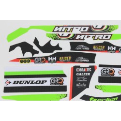 Kit autocollant VERTIGO 2024 Nitro partie cycle